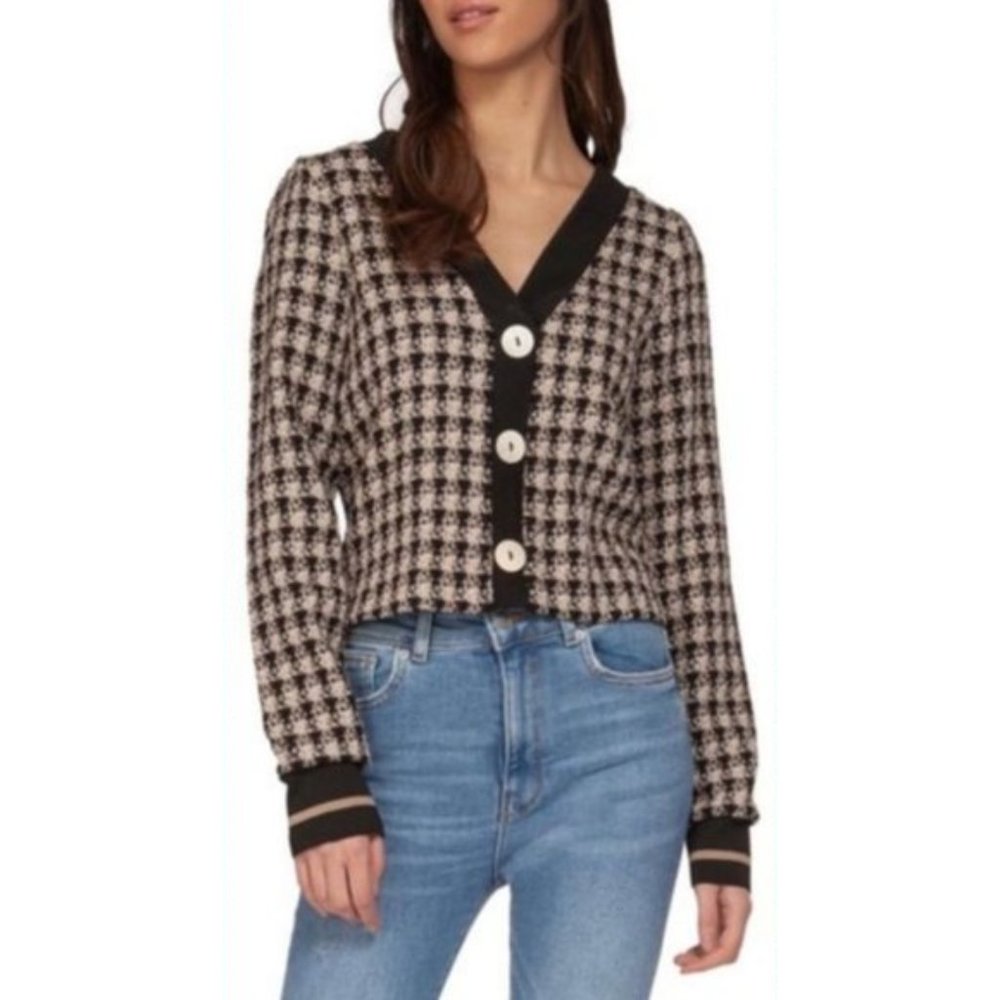 Zara Plaid Tweed Jacket